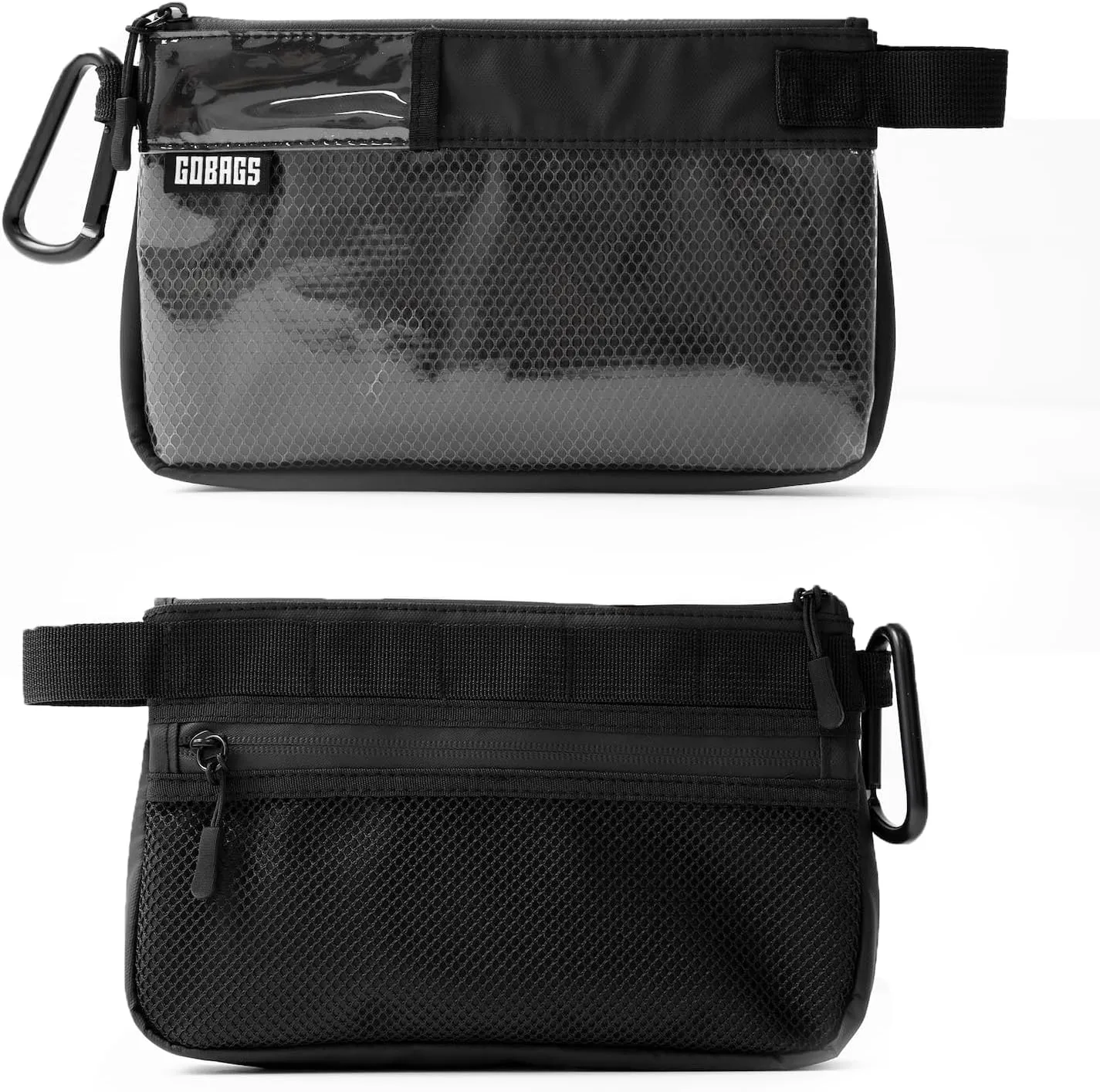 Production Zipper Bags - Electronics & Camera Accessories Bag - Cable organizer, Gear Accessory Pouch, Travel Camera Essentials (Small, Black, 2 pack)