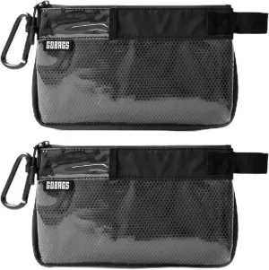 Production Zipper Bags - Electronics & Camera Accessories Bag - Cable organizer, Gear Accessory Pouch, Travel Camera Essentials (Small, Black, 2 pack)