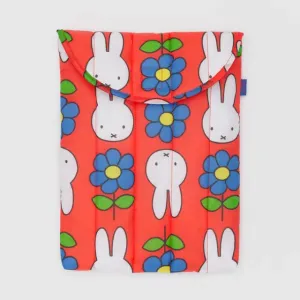 Puffy Laptop Sleeve 13"/14"- Flower Miffy