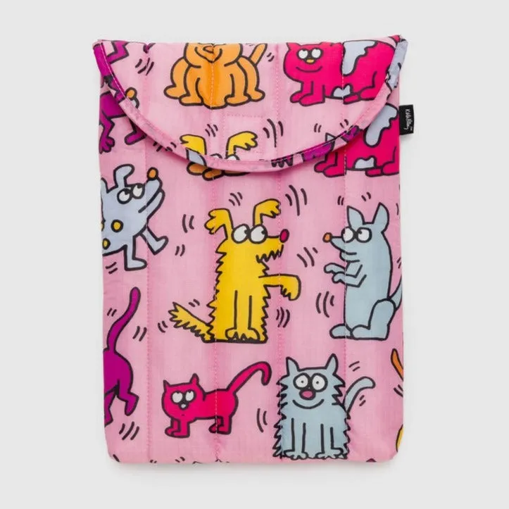 Puffy Laptop Sleeve 13"/14" - Keith Haring Pets