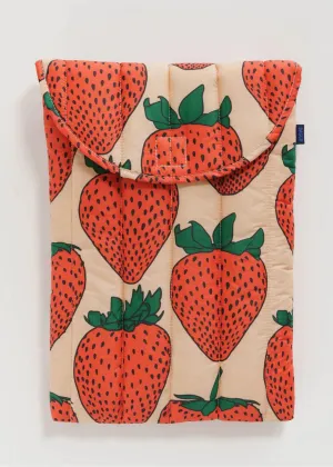 Puffy Laptop Sleeve 16"  - Strawberry