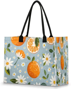QsirBC Large Tote Bag for Women Men, Travel Beach Bag with Inner Zipper Pocket Snap Closure