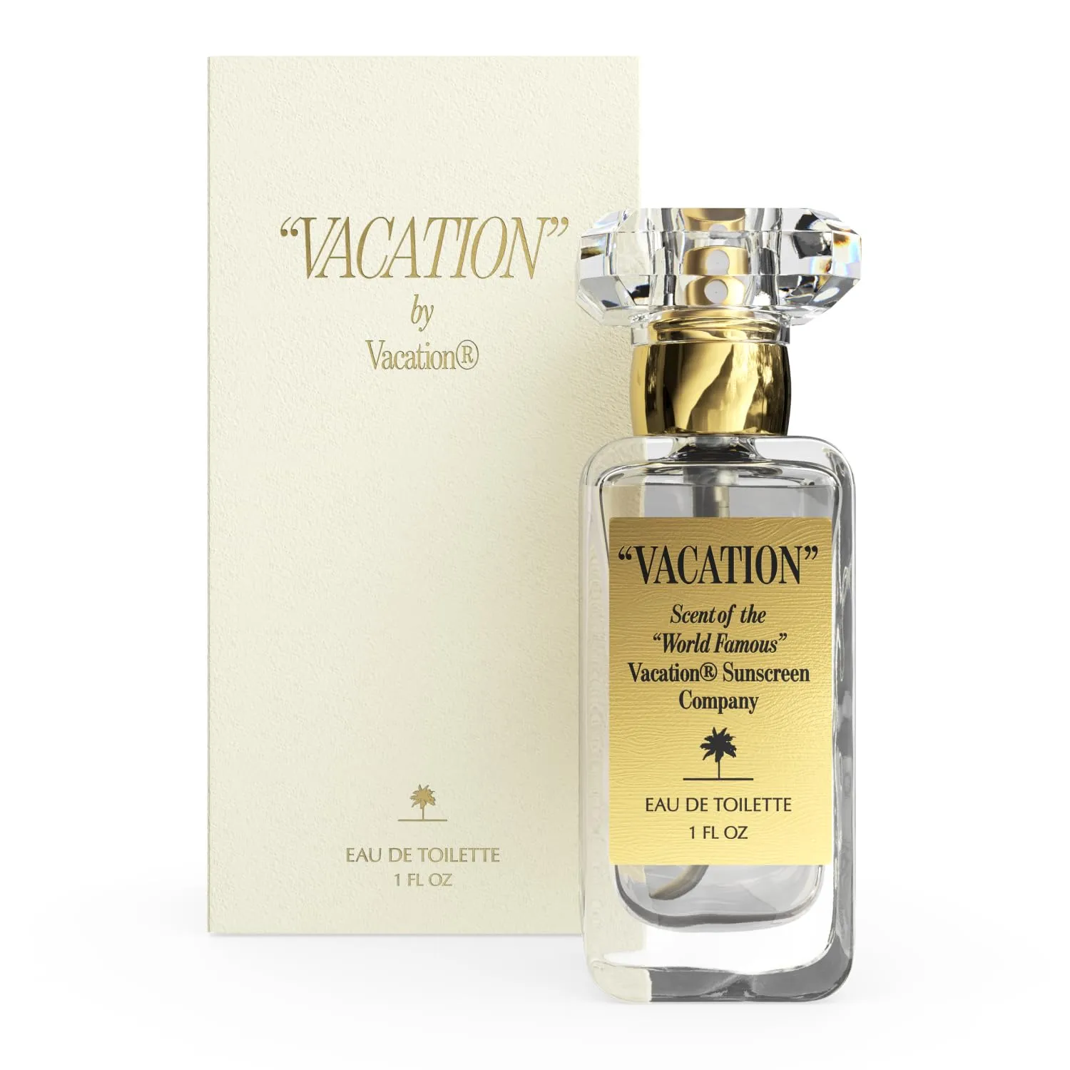 "VACATION" by Vacation Sunscreen Eau de Toilette, Beach Coconut Perfume for Women & Men, Scent of Sunscreen & Summer, Travel Size, 1 Fl. Oz.