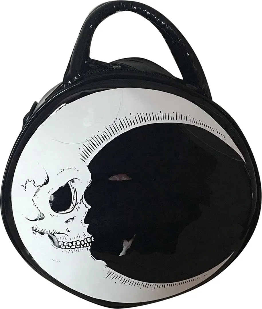QZUnique Halloween Purses Gothic Novelty Shoulder Bag Pumpkin Coffin Skull Bat Crossbody Bag holiday Party Gift Candy Bag