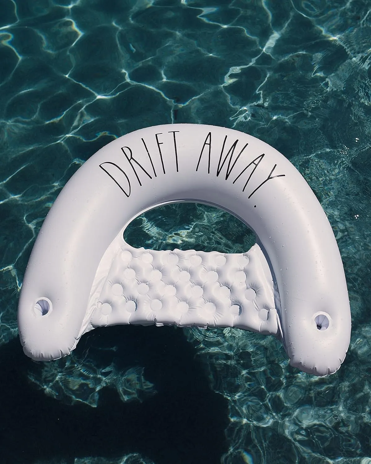Rae Dunn x CocoNut Float Chill Chair Loungers - Adult Size Multi-Purpose Inflatable Drifter & Lounge Chair - Versatile Ride-On for Summer & Swim Parties