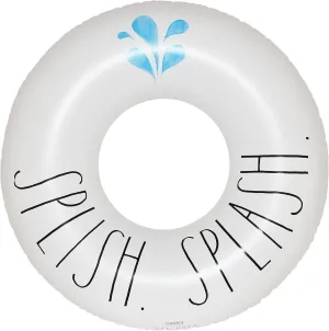 Rae Dunn x CocoNut Float Ring Float - Adult Size Large 48 Inch Inflatable Raft & Durable Water Inner Tube - Stable Ride-On for Summer Parties & Swim Events