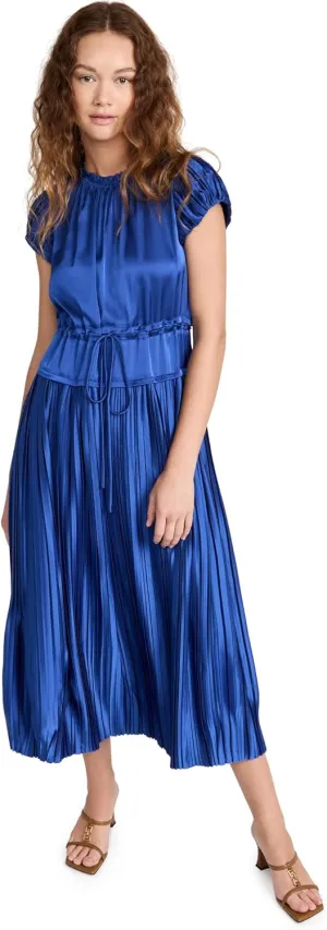Rebecca Taylor Women's Pleated Sleeve Dress