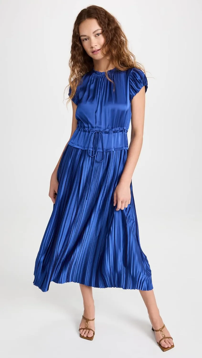 Rebecca Taylor Women's Pleated Sleeve Dress