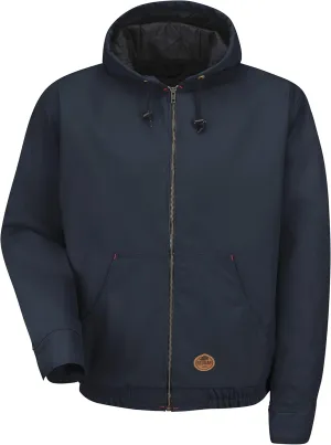 Red Kap Men's Blended Duck Zip Front Hooded Jacket