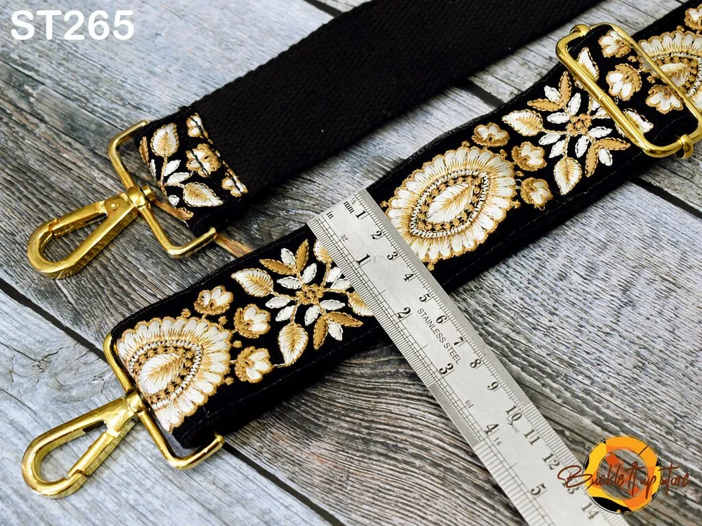 Replacement Crossbody Strap for Purses Boho Guitar Strap Gift for Mom Embroidered Purse Strap Boho Sling Bags Strap Embroidery Handbag Strap
