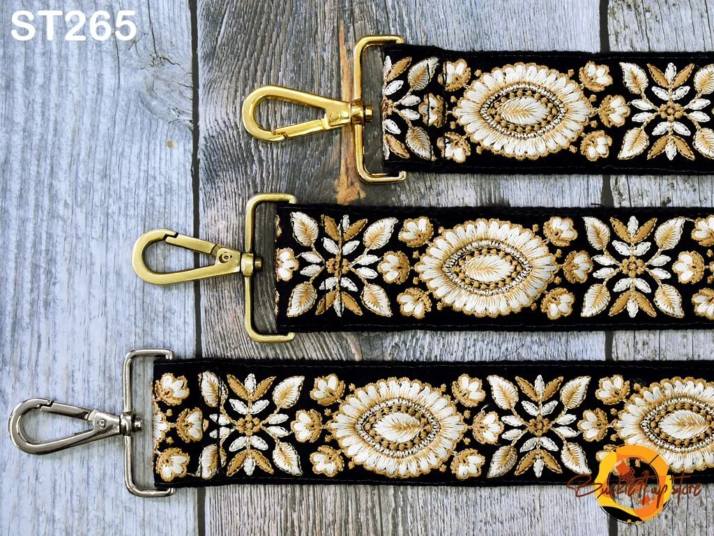 Replacement Crossbody Strap for Purses Boho Guitar Strap Gift for Mom Embroidered Purse Strap Boho Sling Bags Strap Embroidery Handbag Strap