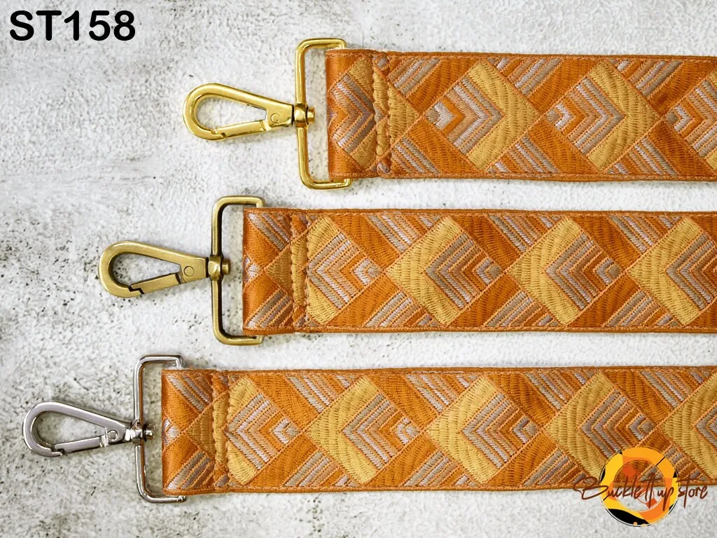 Replacement Messenger Crossbody Strap Canvas Sling Bag Purse Strap Custom Embroidery Strap Handbag Embroidered Strap Boho Guitar Strap Gift