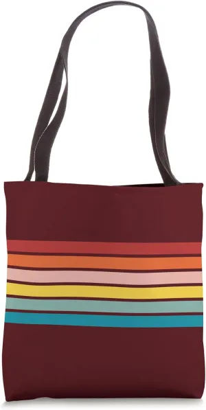 Retro Stripes (Striped) Tote Bag