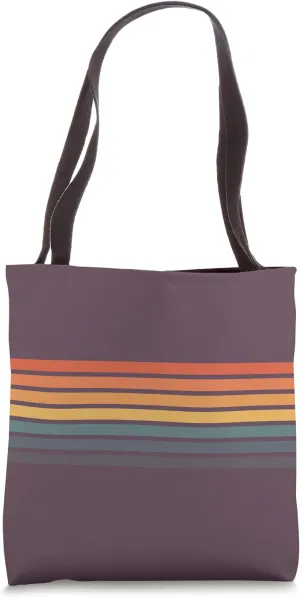 Retro Stripes (Striped) Tote Bag