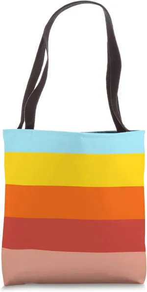 Retro Stripes (Striped) Tote Bag