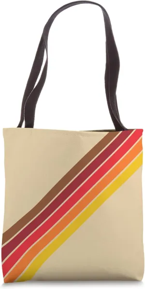 Retro Stripes (Striped) Tote Bag