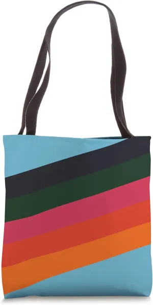 Retro Stripes (Striped) Tote Bag
