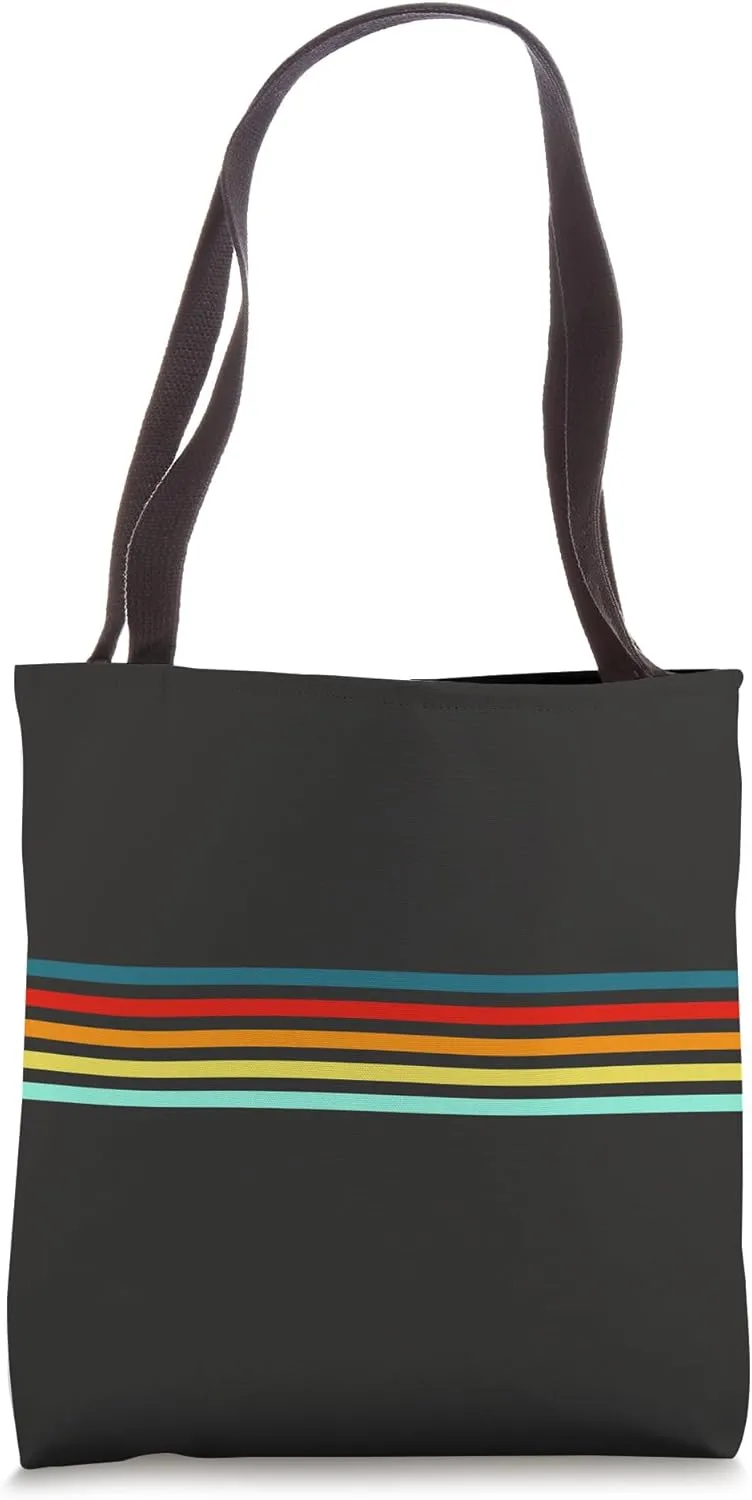 Retro Stripes (Striped) Tote Bag
