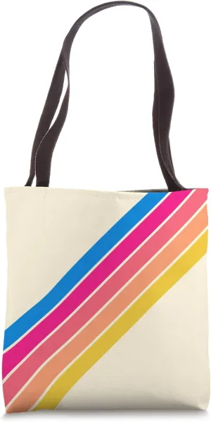 Retro Stripes (Striped) Tote Bag