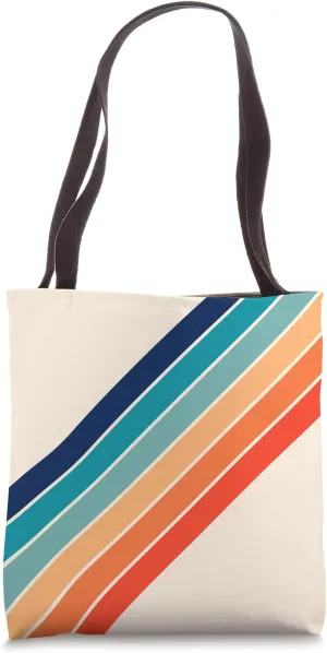 Retro Stripes (Striped) Tote Bag