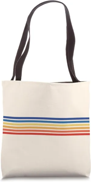 Retro Stripes (Striped) Tote Bag