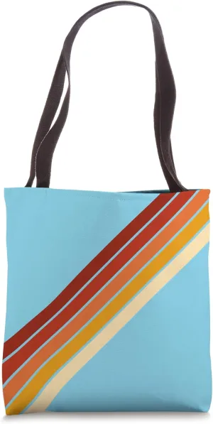 Retro Stripes (Striped) Tote Bag