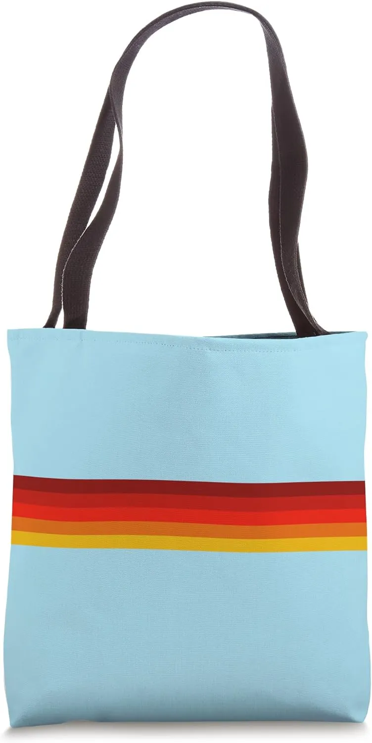 Retro Stripes (Striped) Tote Bag