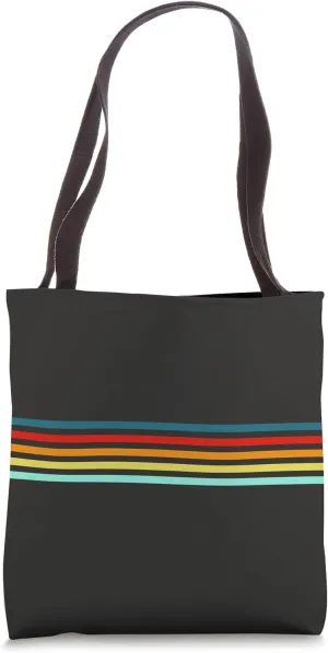 Retro Stripes (Striped) Tote Bag