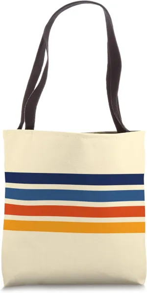 Retro Stripes (Striped) Tote Bag