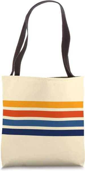 Retro Stripes (Striped) Tote Bag