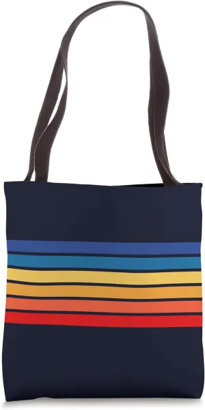 Retro Stripes (Striped) Tote Bag