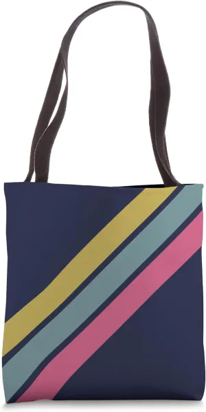Retro Stripes (Striped) Tote Bag