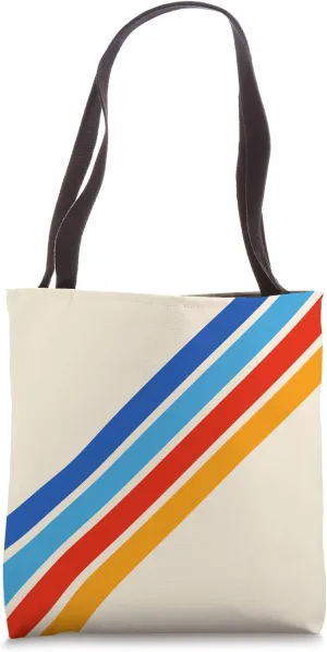 Retro Stripes (Striped) Tote Bag