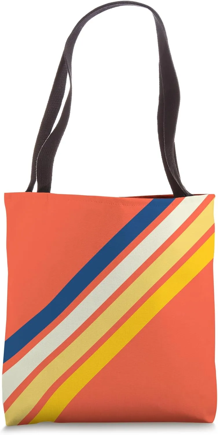 Retro Stripes (Striped) Tote Bag