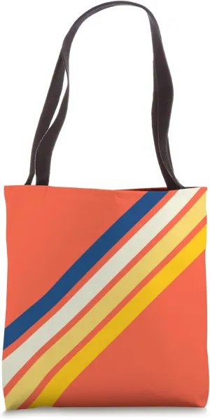 Retro Stripes (Striped) Tote Bag
