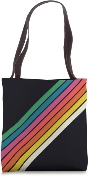 Retro Stripes (Striped) Tote Bag