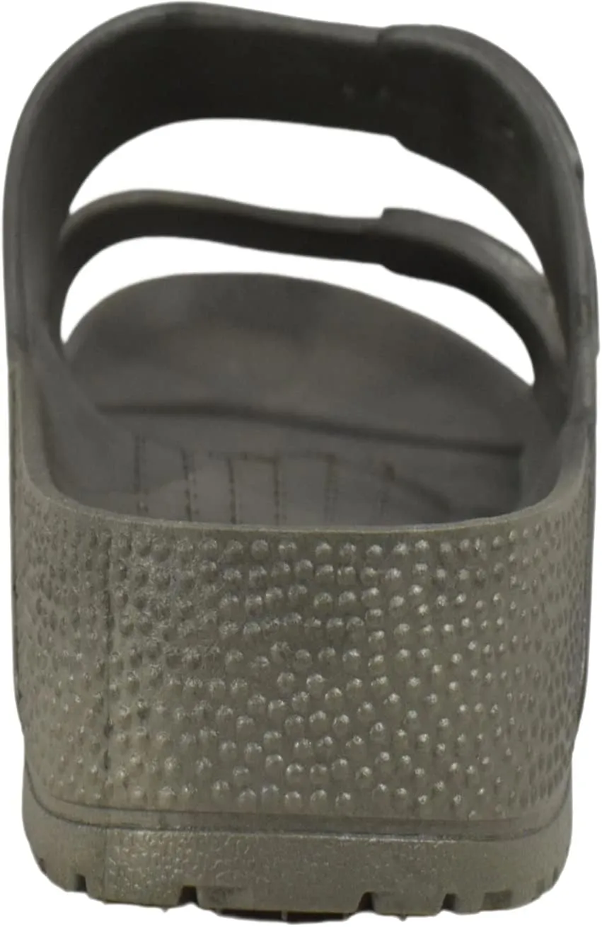 RocSoc Tecs Two Strap PVC Summer Sandals For Men, Blister Resistant, Eco Friendly, UV Protected Open Toe Versatile Grippy Sandal
