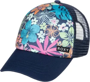 Roxy Girls' Honey Coconut Trucker Hat - Breathable Mesh Snapback, Curved Visor