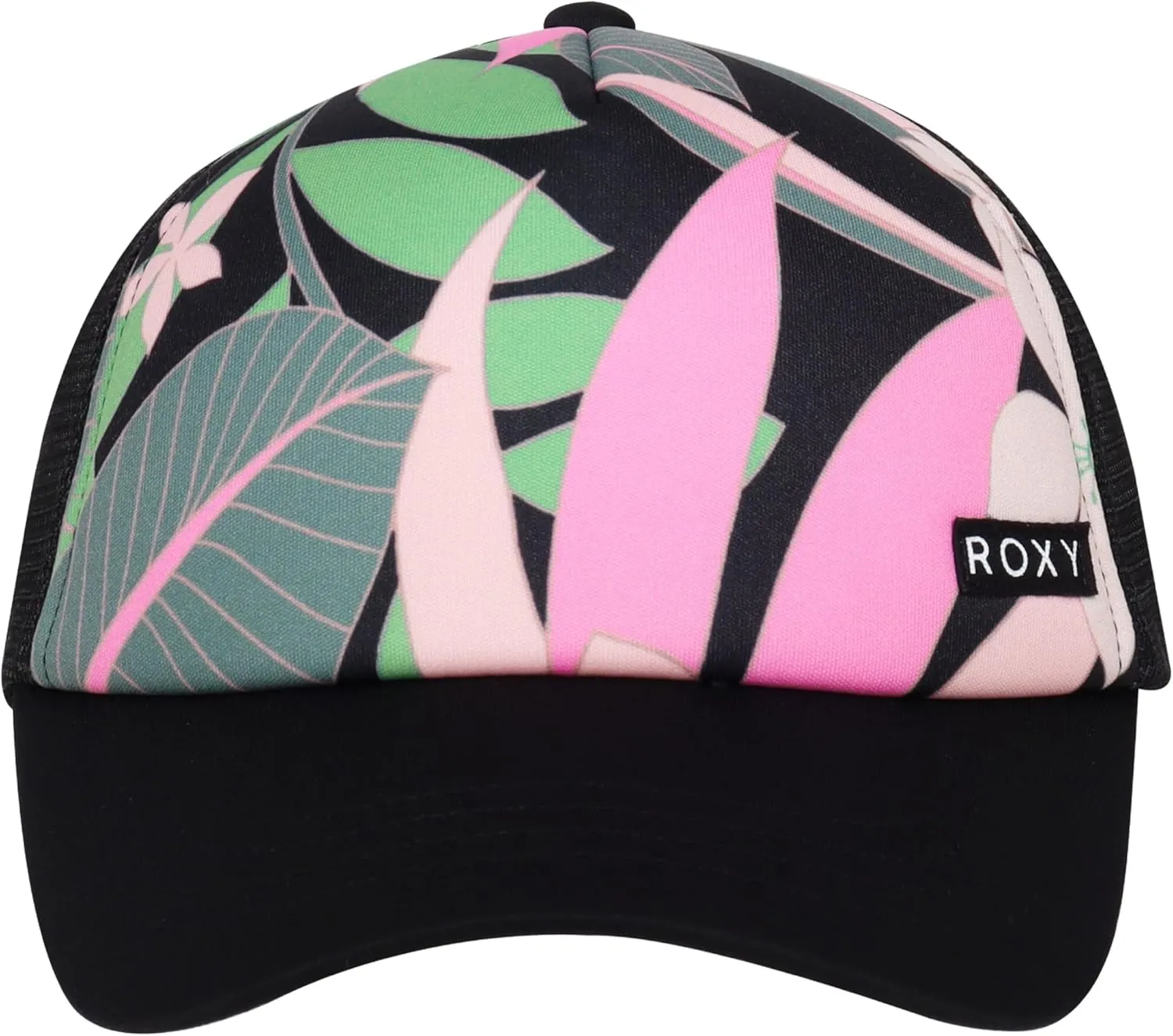 Roxy Girls' Honey Coconut Trucker Hat - Breathable Mesh Snapback, Curved Visor