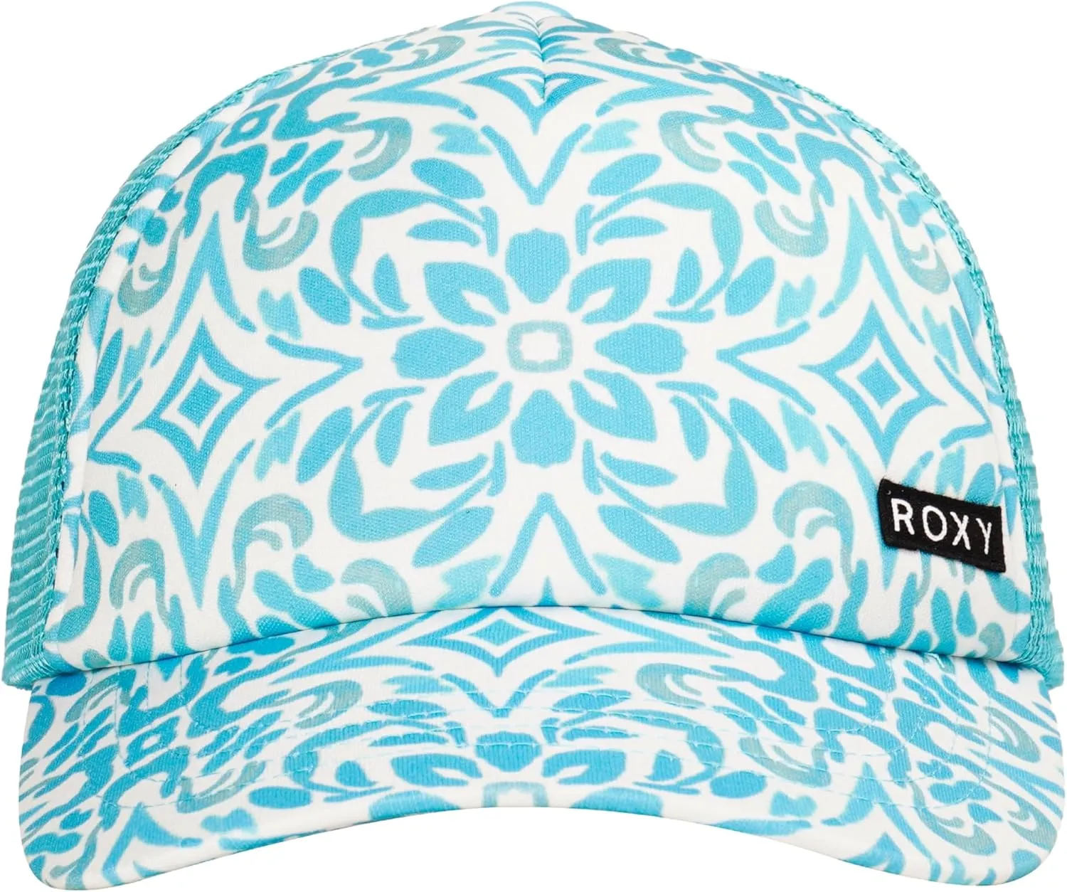 Roxy Girls' Honey Coconut Trucker Hat - Breathable Mesh Snapback, Curved Visor