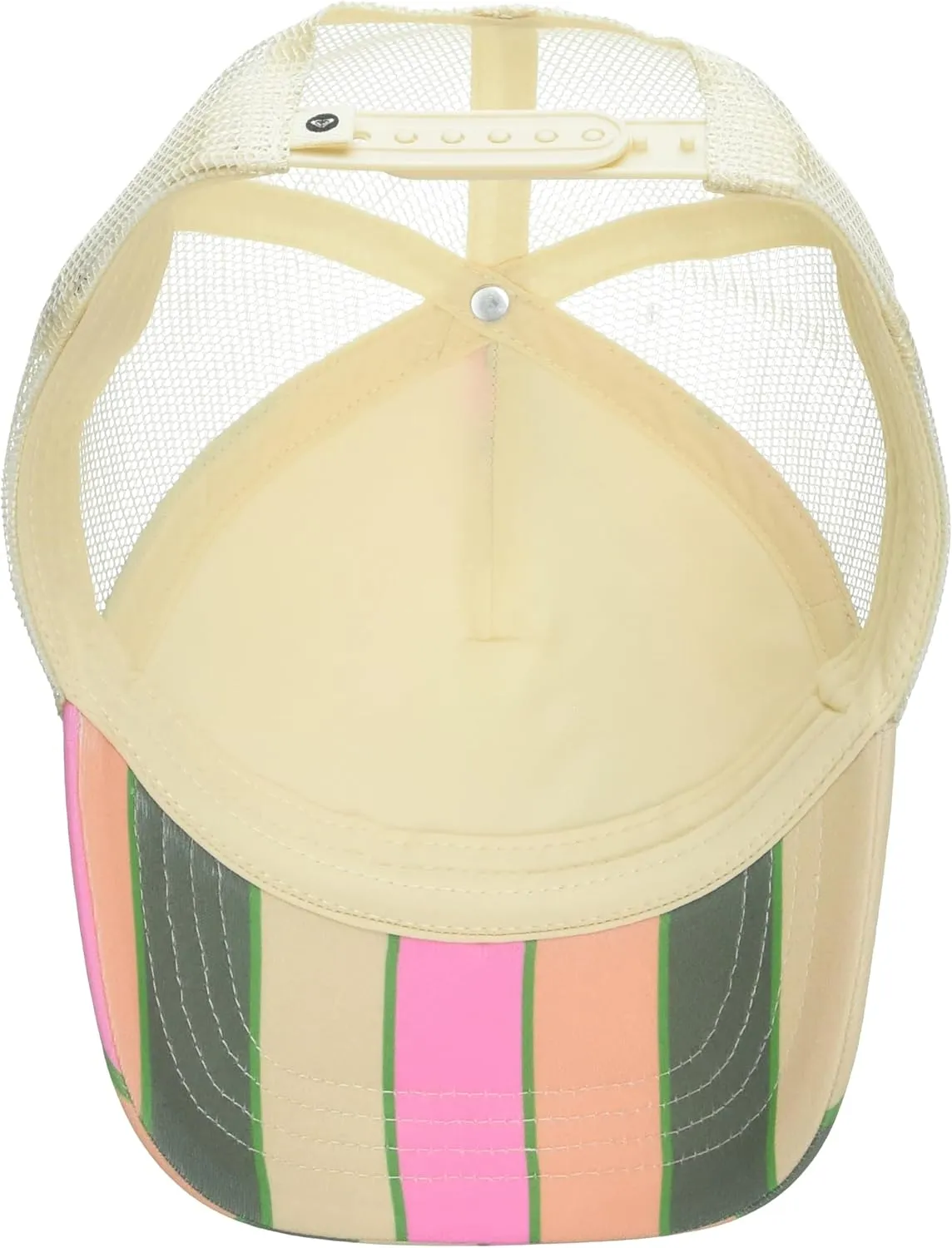 Roxy Girls' Honey Coconut Trucker Hat - Breathable Mesh Snapback, Curved Visor