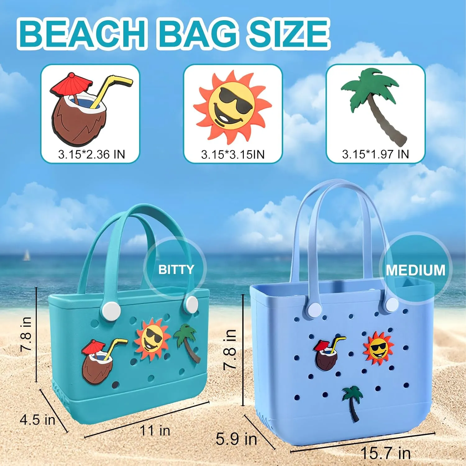 Rubber Beach Bag Rubber Tote Bag - Waterproof Tote Beach Handbag Washable Portable Travel Bag Handbag for Daily Outdoor