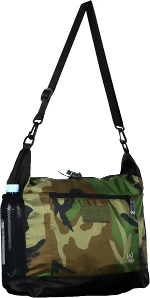 Running Messenger Bag, Light Shoulder Bag,Waterproof Polyester Ripstop Fabric,Usable in two Sizes & Colors Reversibly