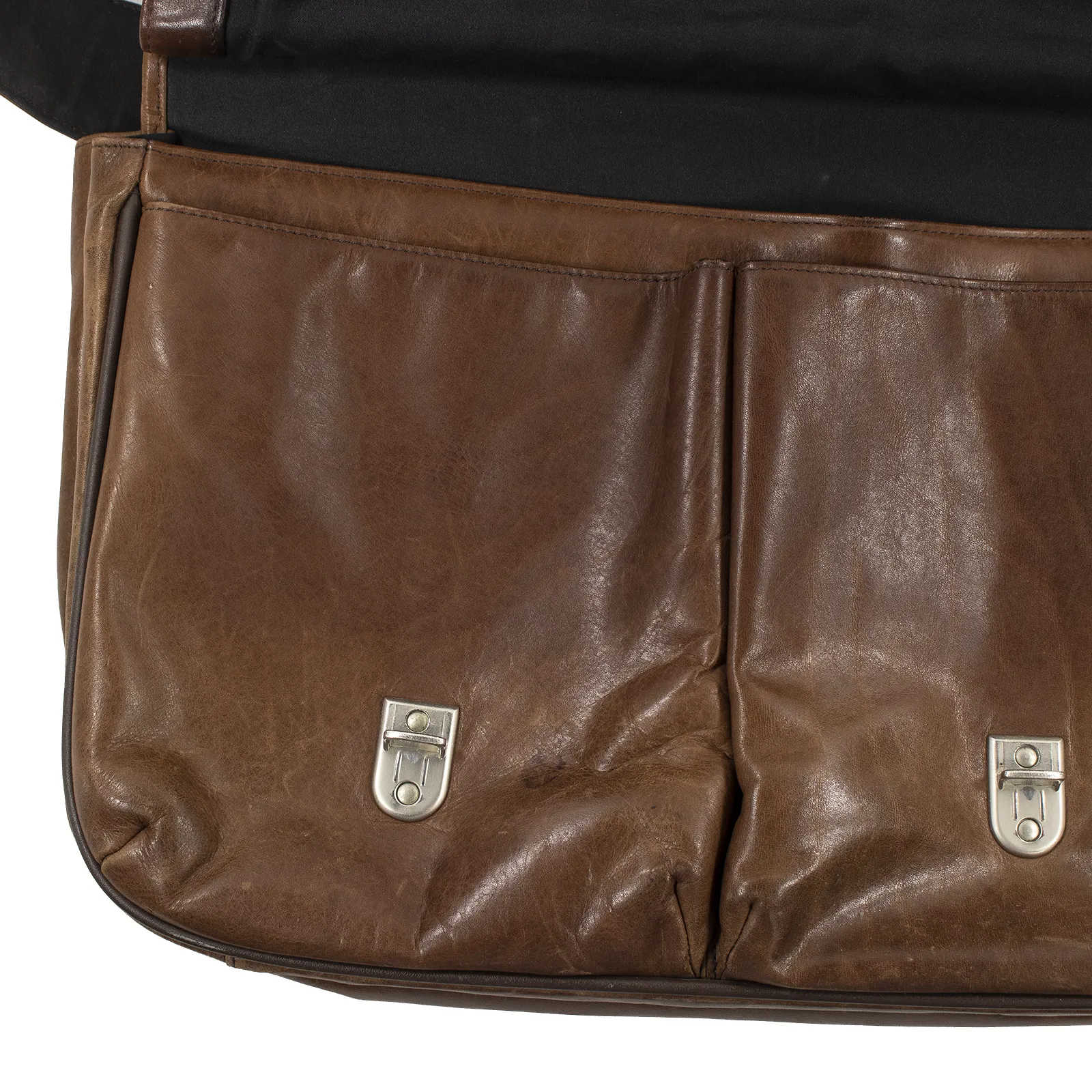 Samsonite Brown Leather 113 Business Class Messenger Bag