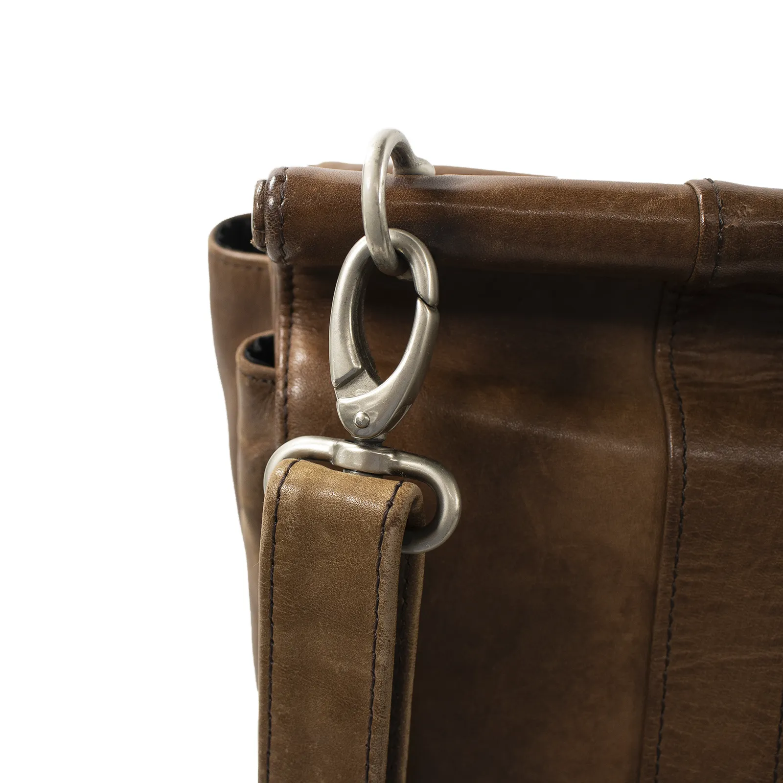 Samsonite Brown Leather 113 Business Class Messenger Bag