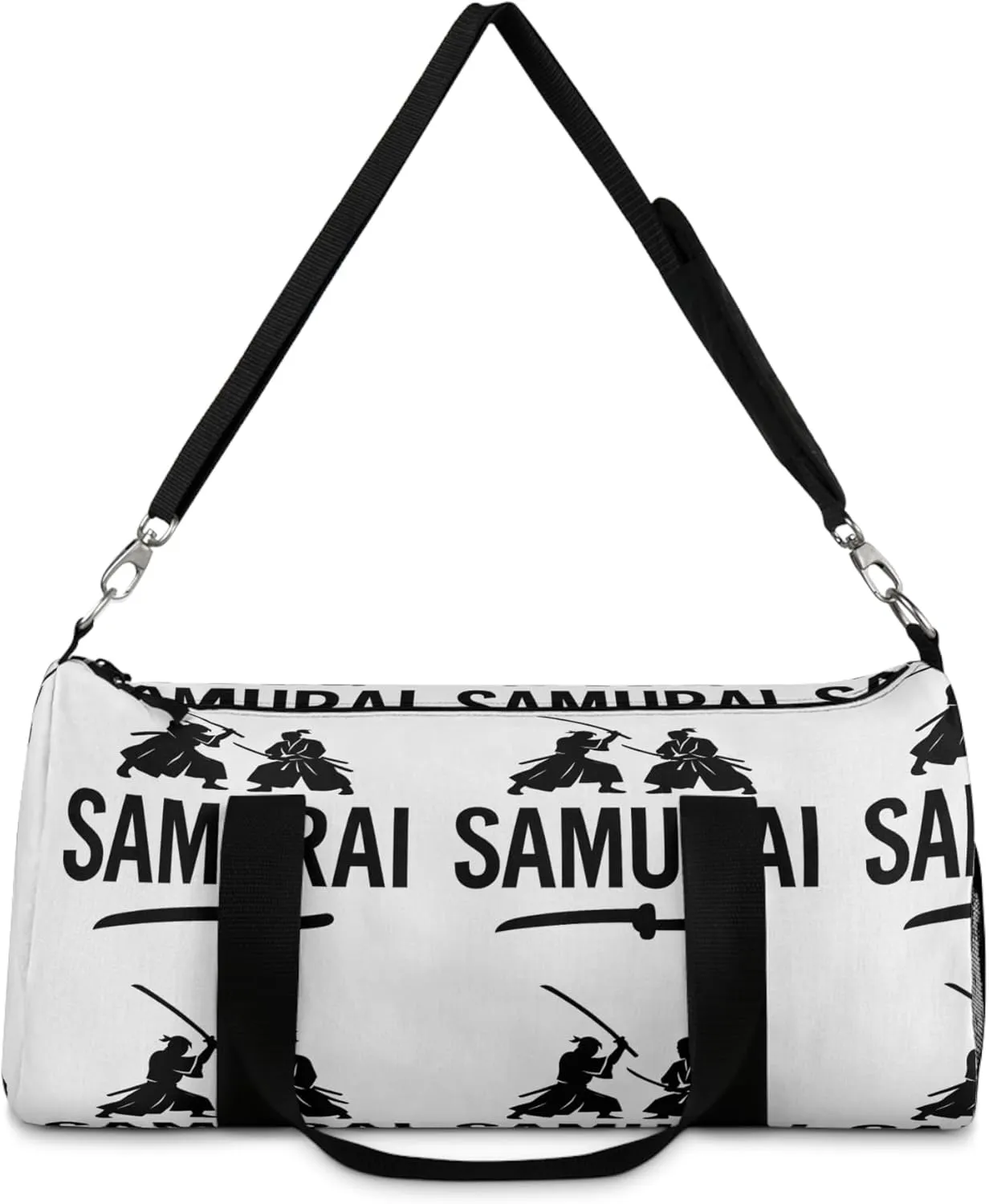 Samurai Duffel Bag - Stylish Weekend Warrior Travel, Gym Gear, Sports, Fitness Tote, Unique Gift Idea