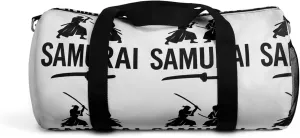 Samurai Duffel Bag - Stylish Weekend Warrior Travel, Gym Gear, Sports, Fitness Tote, Unique Gift Idea