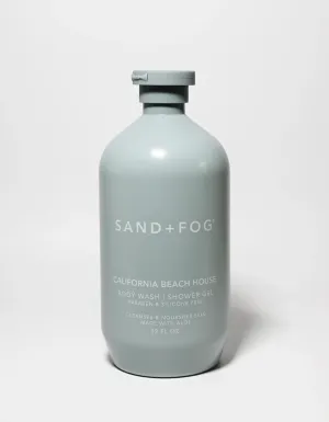 Sand & Fog, Men's PREMIUM Body Wash/Shower Gel, Scent: CALIFORNIA BEACH HOUSE (Paraben and Silicone Free) Cleanse and Nourishes Skin, made with Aloe - 32oz