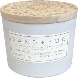 Sand   Fog Scented Candle - California Beach House – Additional Scents and Sizes – 100% Cotton Lead-Free Wick - Luxury Air Freshening Jar Candles - Perfect Home Decor – 12oz