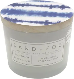 Sand   Fog Scented Candle - California Beach House – Additional Scents and Sizes – 100% Cotton Lead-Free Wick - Luxury Air Freshening Jar Candles - Perfect Home Decor – 12oz
